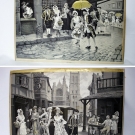 2 TISSAGES SUR SOIE. SCÈNE GALANTE. MARQUÉ : A PERET, et D'A. PERET