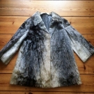 Pelzmantel, echtes Pelz / Waschbär / gut erhalten