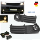 1Paar Nebelscheinwerfer + Kühlergrill + Schalter Set für VW T5 TRANSPORTER 03-10