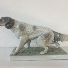 grand chien setter en porcelaine ancienne allemande HEUBACH