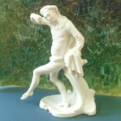 NYMPHENBURG BLANC DE CHINE COMMEDIA DEL'ARTE FIGURE - SCARAMOUCHE 