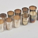 e98p36- 13x 835er/925er Silber Schnapsbecher, ua WMF