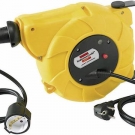 Brennenstuhl 1241020300 Wandkabeltrommel 9m Schwarz Schutzkontakt-Stecker