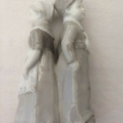 FINE GERMAN PORCELAIN A STUDY OF TWO DUTCH CHILDREN 14CMS -7CMS MARKED TO BASE