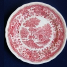 Villeroy & Boch Burgenland 3 rote romantische Kuchenteller 19 cm (7.5")