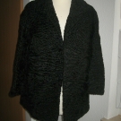 Schwarze Persianerjacke Gr. 46