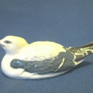 Porzellan Figur MÖWE GEBRÜDER HEUBACH Lichte  Länge 18 cm