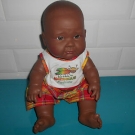 18.2.11.10 Poupon A JUAN 32cm noir sexué garçon baigneur