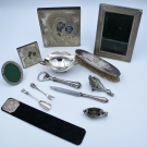 Konvolut Silberwaren * 800 & 925 Silber * 13 Teile  Ikonen, Bürste, Schale usw. 