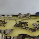 Konvolut antike Silber Broschen 800-835-900, 60 Gr.