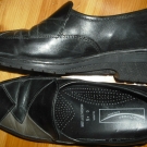 Halbschuhe Slipper Sneaker Schuhe Damen Gr. 37 schwarz Leder Medicus Luftpolster