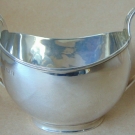 Antique large sterling silver sugar bowl 1918, 192 grams.