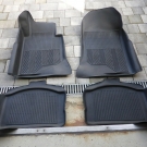 Original Mercedes Benz W124 5-teilige Gummifußmatten Fußmatten Taxi TOP Zustand 