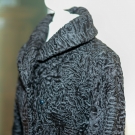 Persianer echt Pelz Mantel schwarz geschätzt Größe 38 lang Redingote feminin 