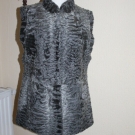 PELZWESTE Lamm Persianer Lambskin  Gr.M / L Lammfellweste Grau Karakul Pelzjacke