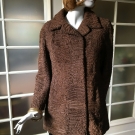 true vintage braune Persianer-Jacke Gr.M