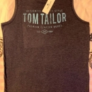 Tom Tailor Herren Shirt Gr. M Blau Tank Top