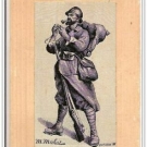CARTE TISSEE SOIES. ON LES AURA!.M.MAHUT. MILITAIRE