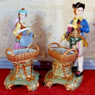  statuettes porcelaine 40 cm
