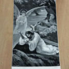 très beau tissé sur soie image pieuse 40x20 neuf Christ