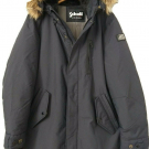 Schott NY Herrenjacke mit Fellkapuze, schwarz, Größe XL