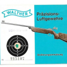 Walther Präzisions Luftgewehr Bedienungsanleitung