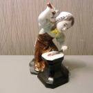 Höchst/Passau Figur Schmied Höhe:11cm 1.Wahl