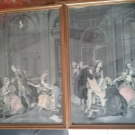  2 Anciens tableaux soie tissée encadrée sous verre NEYRET FRERES