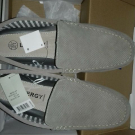 LIVERGY Mokassins Leder Herren Slipper Halb Schuhe Lederschuhe beige-Gr.43