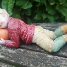 GEBRUDER HEUBACH RUGBY BOY GERMAN BISQUE FIGURINE sporting collection 