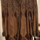 Schicker Persianer Ziegenohr Mantel Mit Lederelementen Grösse M 