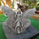 Latex Form "Elfe" 25cm! mit Aufhängevorricht., sowie Stabbefestigung