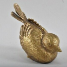 k11n01- Bronze Figur Vogel 20.Jh.