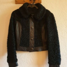 A.C. Bang Kopenhagen Persianer kurze schwarze Pelzjacke