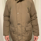 GEOX RESPIRA PARKA HERREN DAUNEN-JACKE NEUWERTIG KHAKI GR XL KAPUZE 