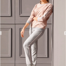 Freizeitanzug mit getreiftem Webband