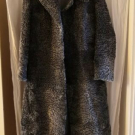 Silberner grauer Persianer Mantel Echtfell M 