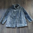 Pelzjacke Persianer Grau Anthrazit